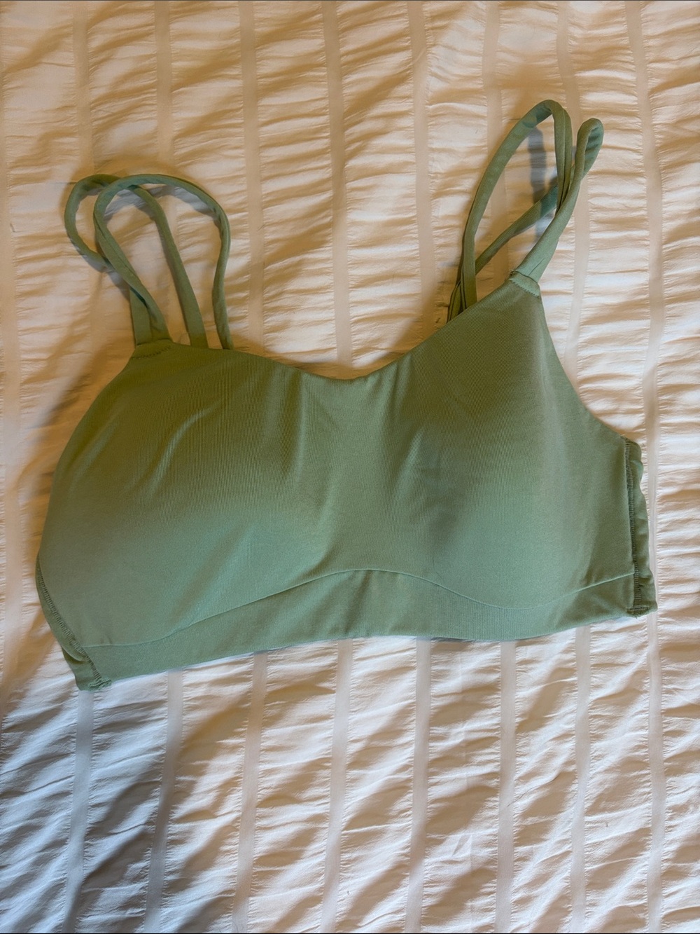 Serra Sage Green Double-Strap Bralette